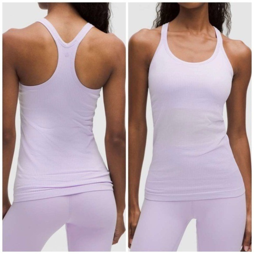 Lululemon‎ Ebb to Street Tank Top lavender Frost purple size 12 NWT
